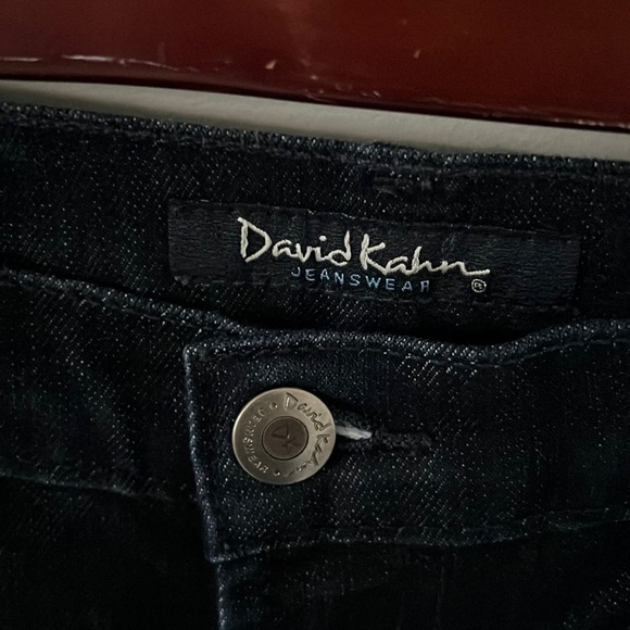 David Kahn Size 28 Dark Wash Ankle Crop Straight Slim - Picture 11 of 15